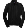 Custom Sport-Tek Womens Tricot Track Jacket. Black/Black