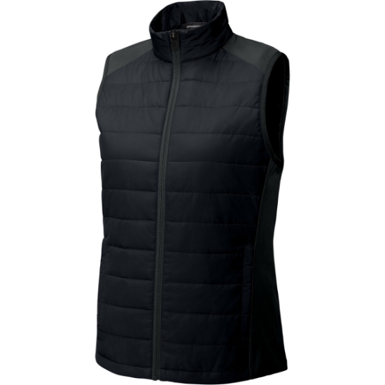 Custom Sport-Tek Womens Teknical Hybrid Vest Black