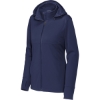 Custom Sport-Tek Womens Hooded Soft Shell Jacket True Navy Blue