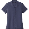 Custom Port Authority Womens Short Sleeve Performance Staff Shirt True Navy Blue