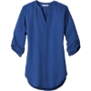Custom Port Authority Womens 3/4-Sleeve Tunic Blouse. True Blue