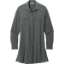 Custom Port Authority Womens Textured Crepe Long Tunic Graphite Gray
