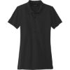 Custom Mercer+Mettle Womens Stretch Heavyweight Pique Polo Deep Black