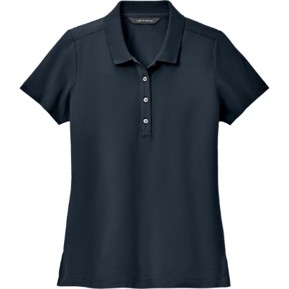 Custom Mercer+Mettle Womens Stretch Pique Polo Night Navy Blue