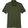 Custom Mercer+Mettle Stretch Pique Full-Button Polo Townsend Green