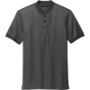 Custom Mercer+Mettle Stretch Pique Henley Anchor Gray Heather