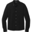 Custom Mercer+Mettle Stretch Jersey Long Sleeve Shirt Deep Black