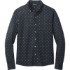 Custom Mercer+Mettle Stretch Jersey Long Sleeve Shirt Navy Geo Diamond Blue