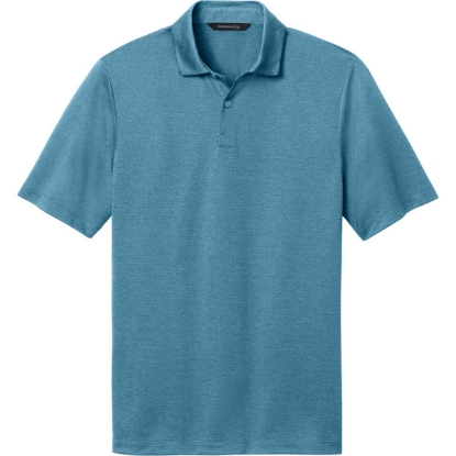 Custom Mercer+Mettle Recharge Jersey Polo Harbor Blue Heather