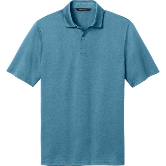 Custom Mercer+Mettle Recharge Jersey Polo Harbor Blue Heather