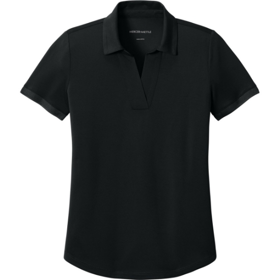 Custom Mercer+Mettle Womens Everyday Performance Polo Deep Black