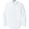 Custom Mercer+Mettle Womens Long Sleeve Modern Oxford Shirt White