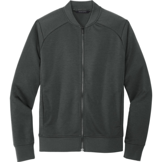 Custom Mercer+Mettle Double-Knit Bomber AnchorGrey