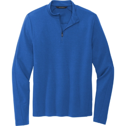 Custom Mercer+Mettle Stretch 1/4-Zip Pullover Blue Note