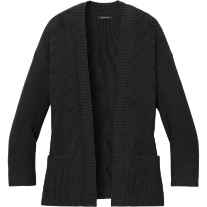 Custom Mercer+Mettle Womens Open Cardi Deep Black