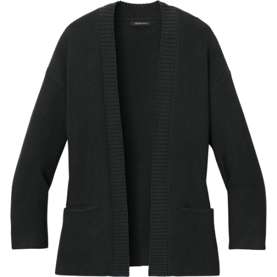 Custom Mercer+Mettle Womens Open Cardi Deep Black