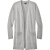 Custom Mercer+Mettle Womens Open-Front Cardigan Sweater Gusty Gray Heather