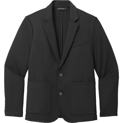 Custom Mercer+Mettle Relaxed Knit Blazer Deep Black