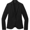Custom Mercer+Mettle Womens Relaxed Knit Blazer Deep Black