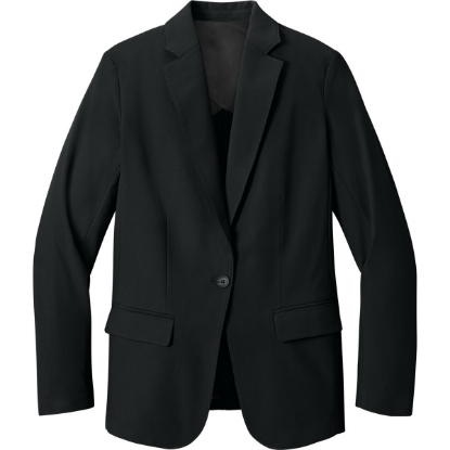 Custom Mercer+Mettle Womens Capital Tech Blazer Deep Black