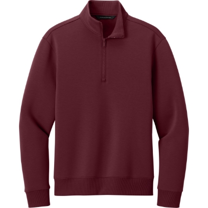 Custom Mercer+Mettle Soft Spacer 1/4-Zip Burgundy Red