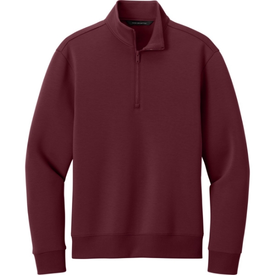 Custom Mercer+Mettle Soft Spacer 1/4-Zip Burgundy Red