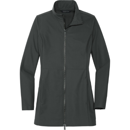Custom Mercer+Mettle Womens Faille Soft Shell AnchorGrey