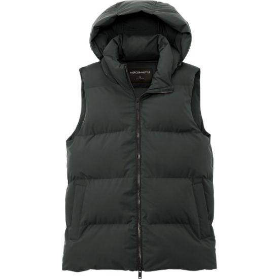 Custom Mercer+Mettle Womens Puffy Vest AnchorGrey
