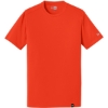 Custom New Era Heritage Blend Crew Tee. Deep Orange
