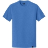 Custom New Era Heritage Blend Crew Tee. Royal Heather Blue