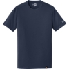 Custom New Era Heritage Blend Crew Tee. True Navy Blue