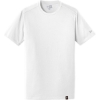 Custom New Era Heritage Blend Crew Tee. White