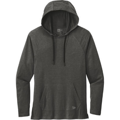 Custom New Era Tri-Blend Hoodie. Graphite Gray