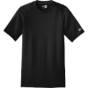 Custom New Era Series Performance Crew Tee. Black Solid