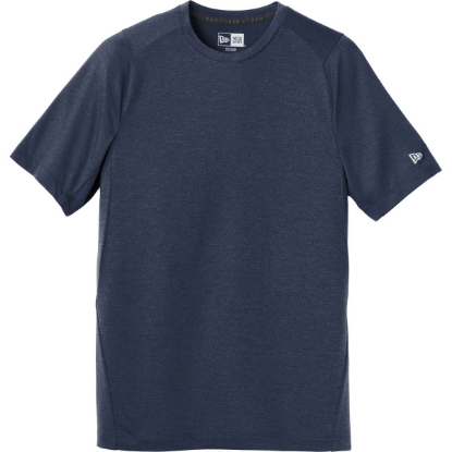 Custom New Era Series Performance Crew Tee. True Navy Blue