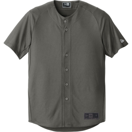 Custom New Era Diamond Era Full-Button Jersey. Graphite