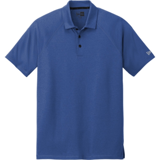 Custom New Era Power Polo Royal Heather Blue