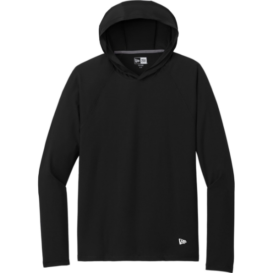 Custom New Era Power Long Sleeve Hoodie Black