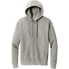Custom New Era Heritage Fleece Full-Zip Hoodie RnstmGrey