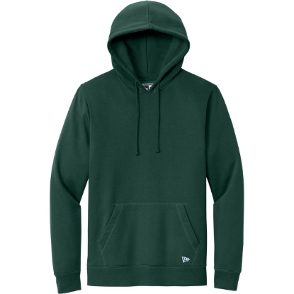 Custom New Era Comeback Fleece Pullover Hoodie Dark Green