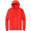 Custom New Era Comeback Fleece Pullover Hoodie Deep Orange