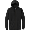 Custom New Era Comeback Fleece Full-Zip Hoodie Black