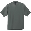 Custom New Era Cage Short Sleeve 1/4-Zip Jacket. Graphite Gray