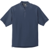 Custom New Era Cage Short Sleeve 1/4-Zip Jacket. True Navy Blue