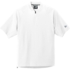 Custom New Era Cage Short Sleeve 1/4-Zip Jacket. White