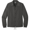 Custom New Era Coaches Jacket Graphite Gray