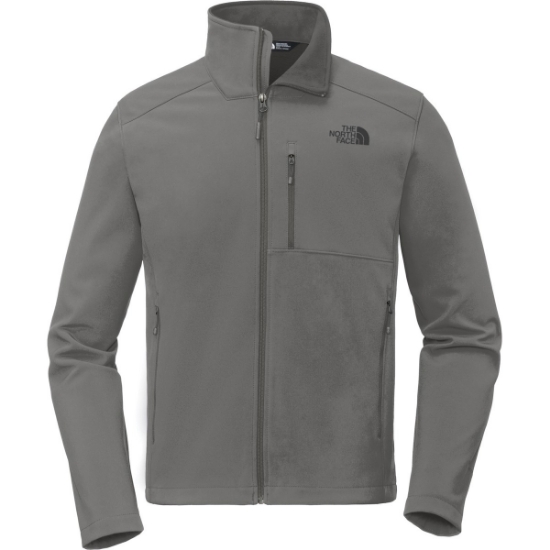 Custom The North Face Apex Barrier Soft Shell Jacket. Asphalt Grey