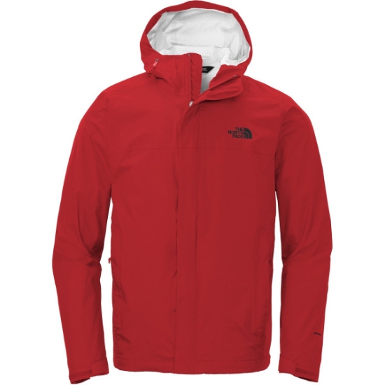 Custom The North Face DryVent Rain Jacket. Rage Red