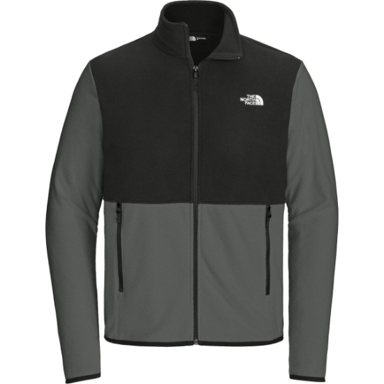 Custom The North Face Glacier Full-Zip Fleece Jacket AsGy/TNFBk