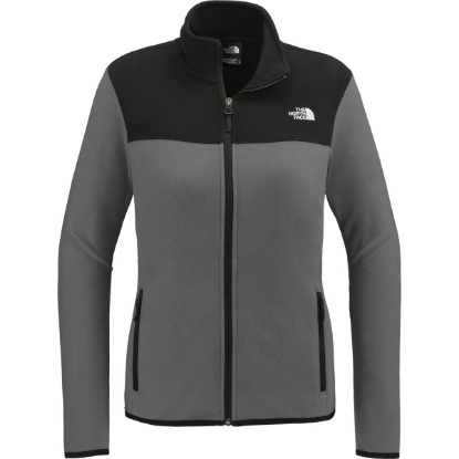 Custom The North Face Womens Glacier Full-Zip Fleece Jacket AsGy/TNFBk